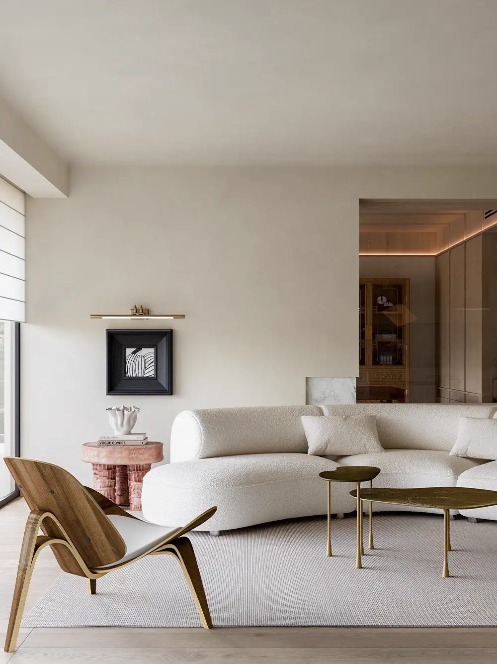 Natural Wood Interior Rendering 01, interior view 10
