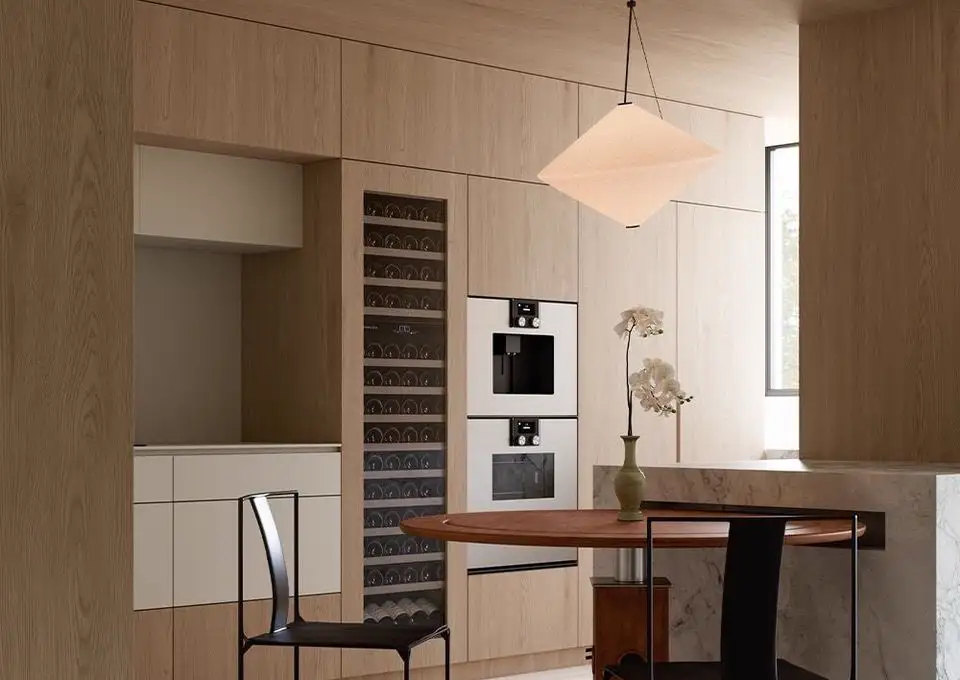 Natural Wood Interior Rendering 01 3D rendering