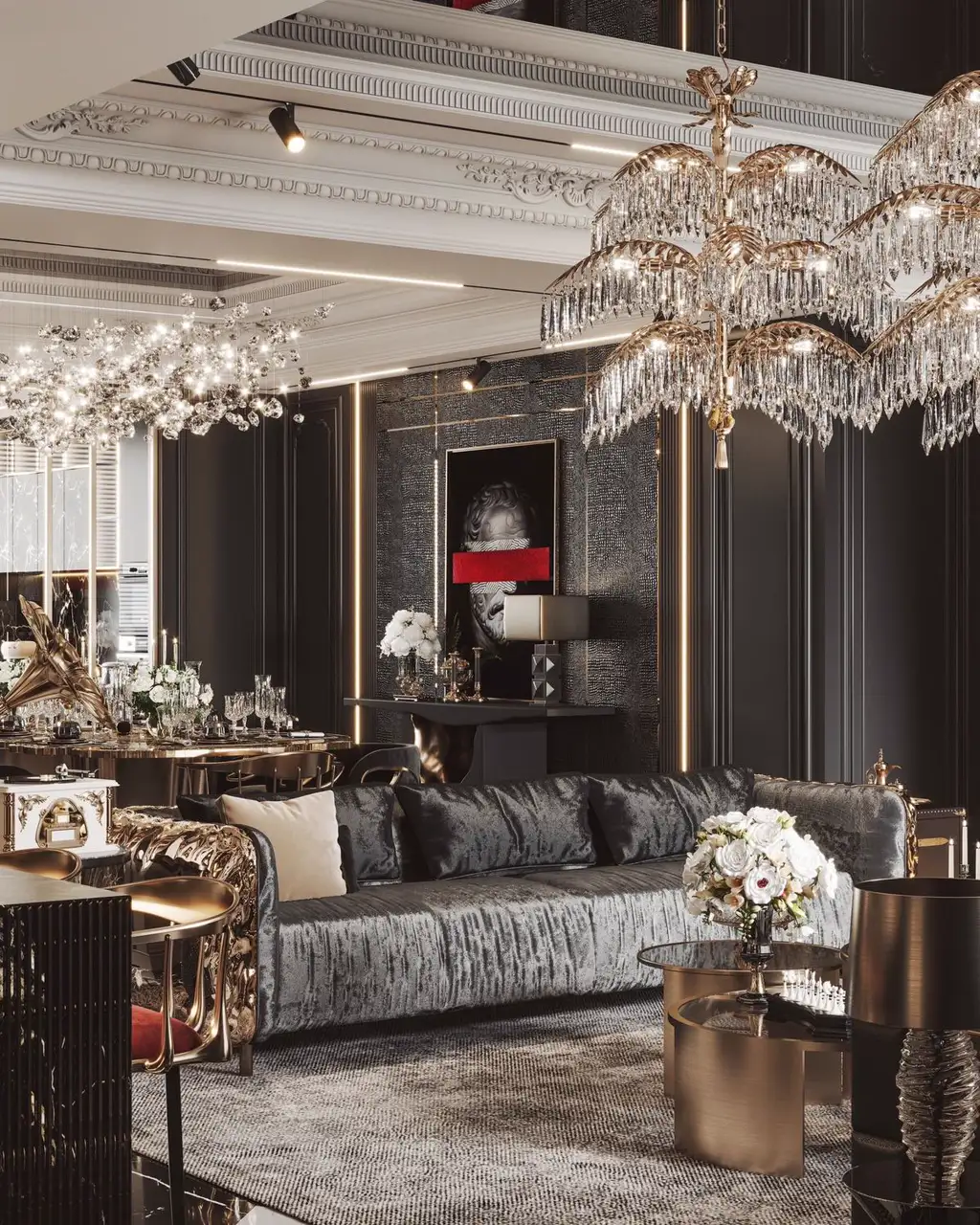 French Classic Full-home Rendering 01, interior view 4