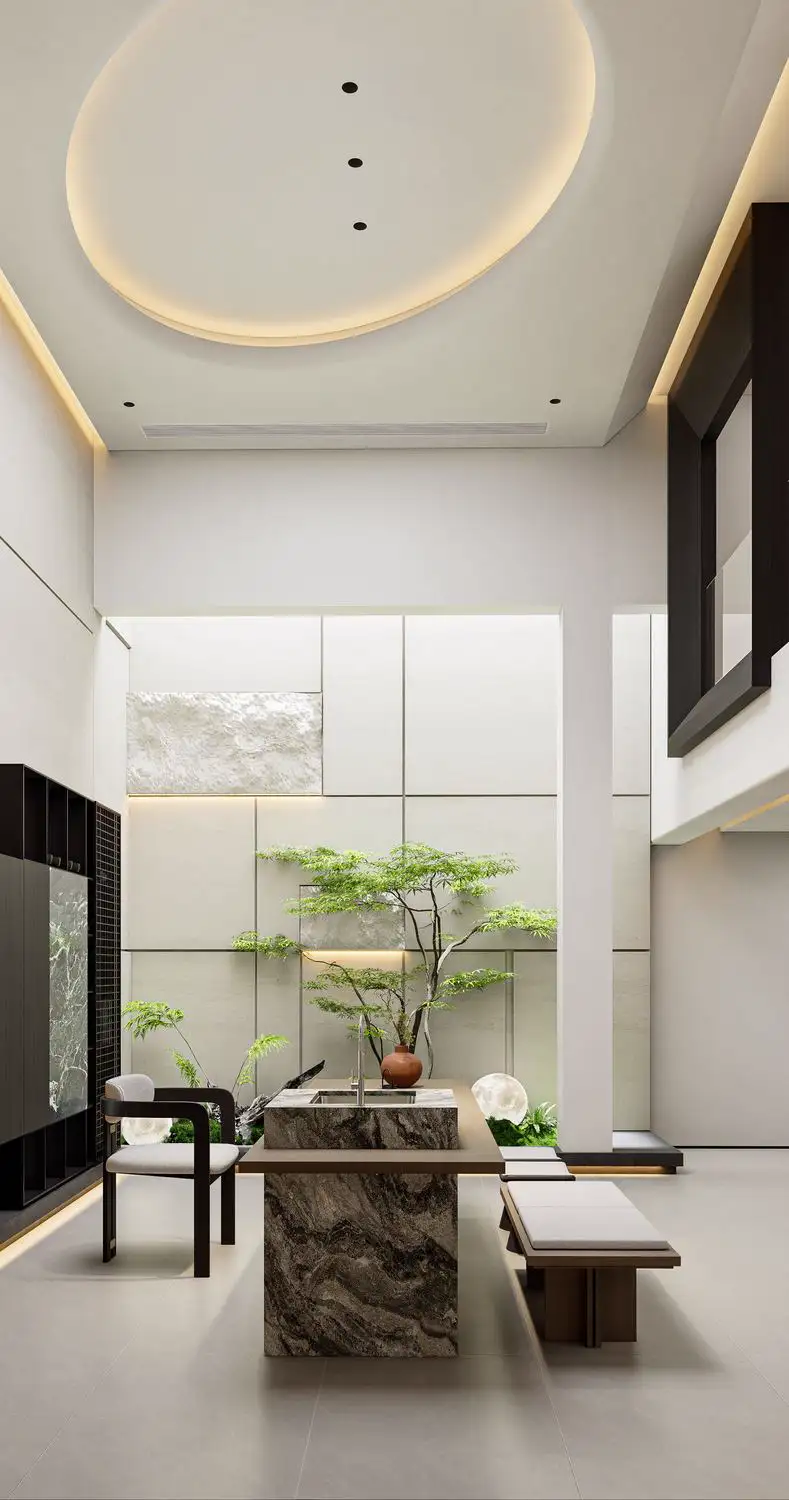 Italian Minimal Interior Rendering 01, interior view 8