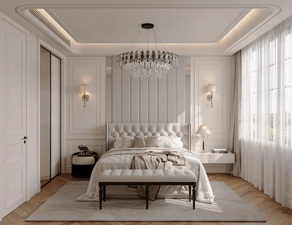French Classic Interior Rendering 01, interior view 5