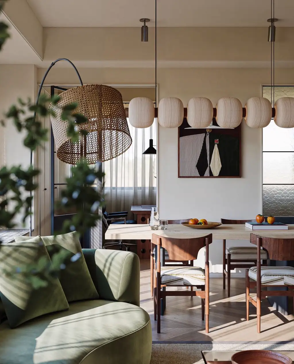 Warm Residential Rendering 01, interior view 1