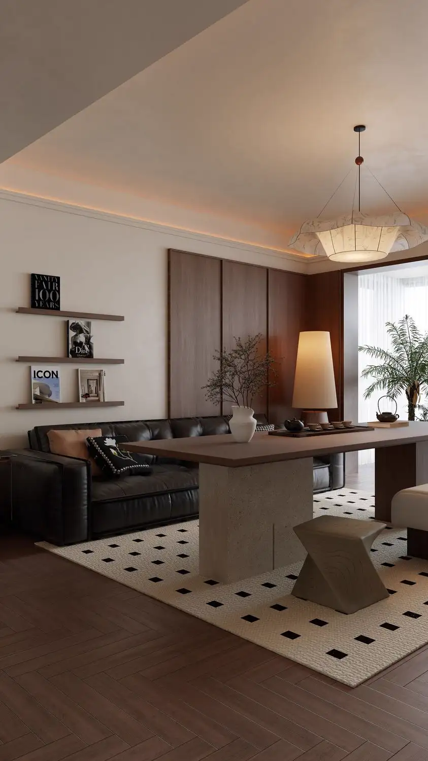 Warm Residential Rendering 02, interior view 1