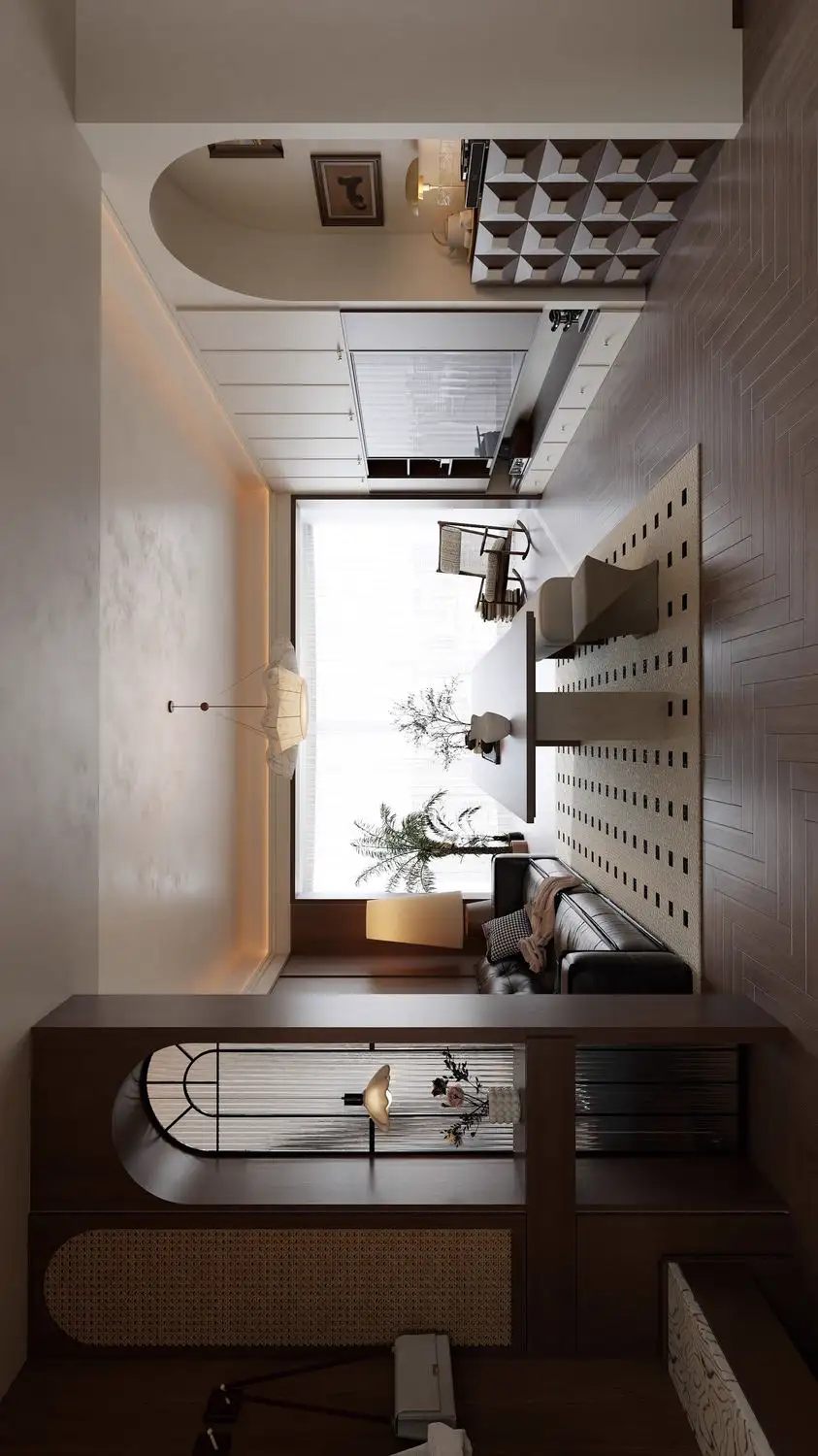 Warm Residential Rendering 02, interior view 2