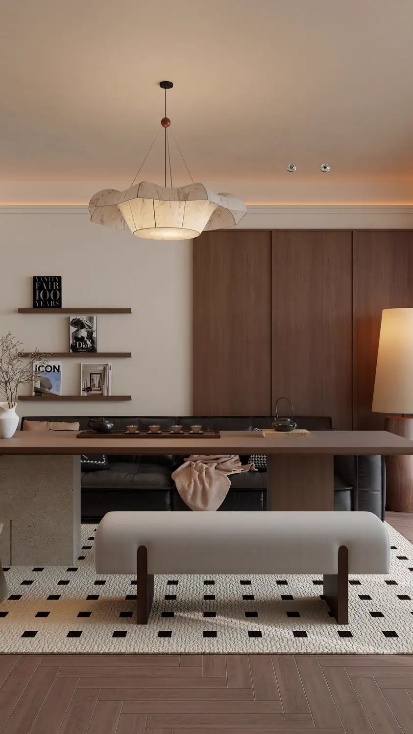 Warm Residential Rendering 02, interior view 3