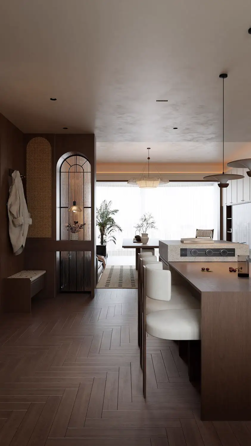 Warm Residential Rendering 02, interior view 5