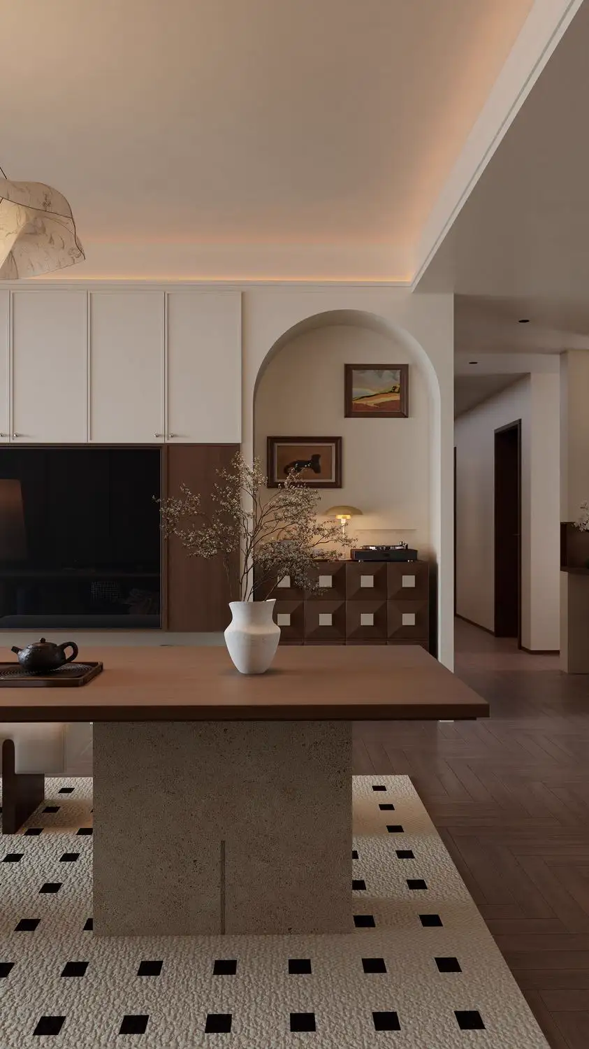 Warm Residential Rendering 02, interior view 7