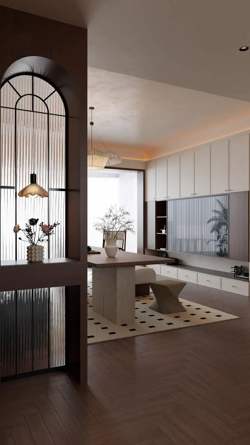Warm Residential Rendering 02, interior view 11