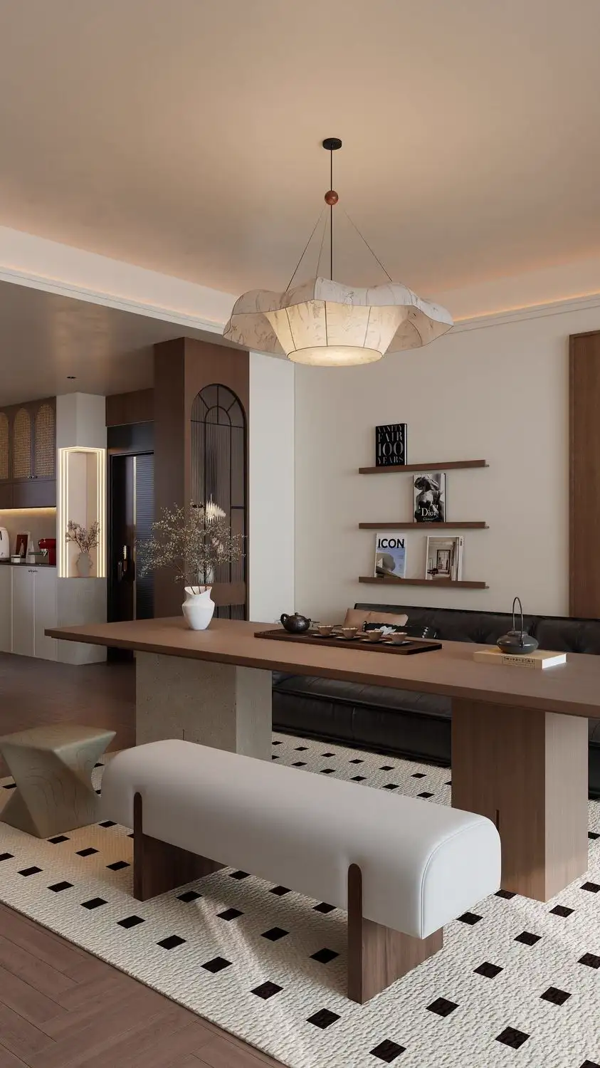 Warm Residential Rendering 02, interior view 13