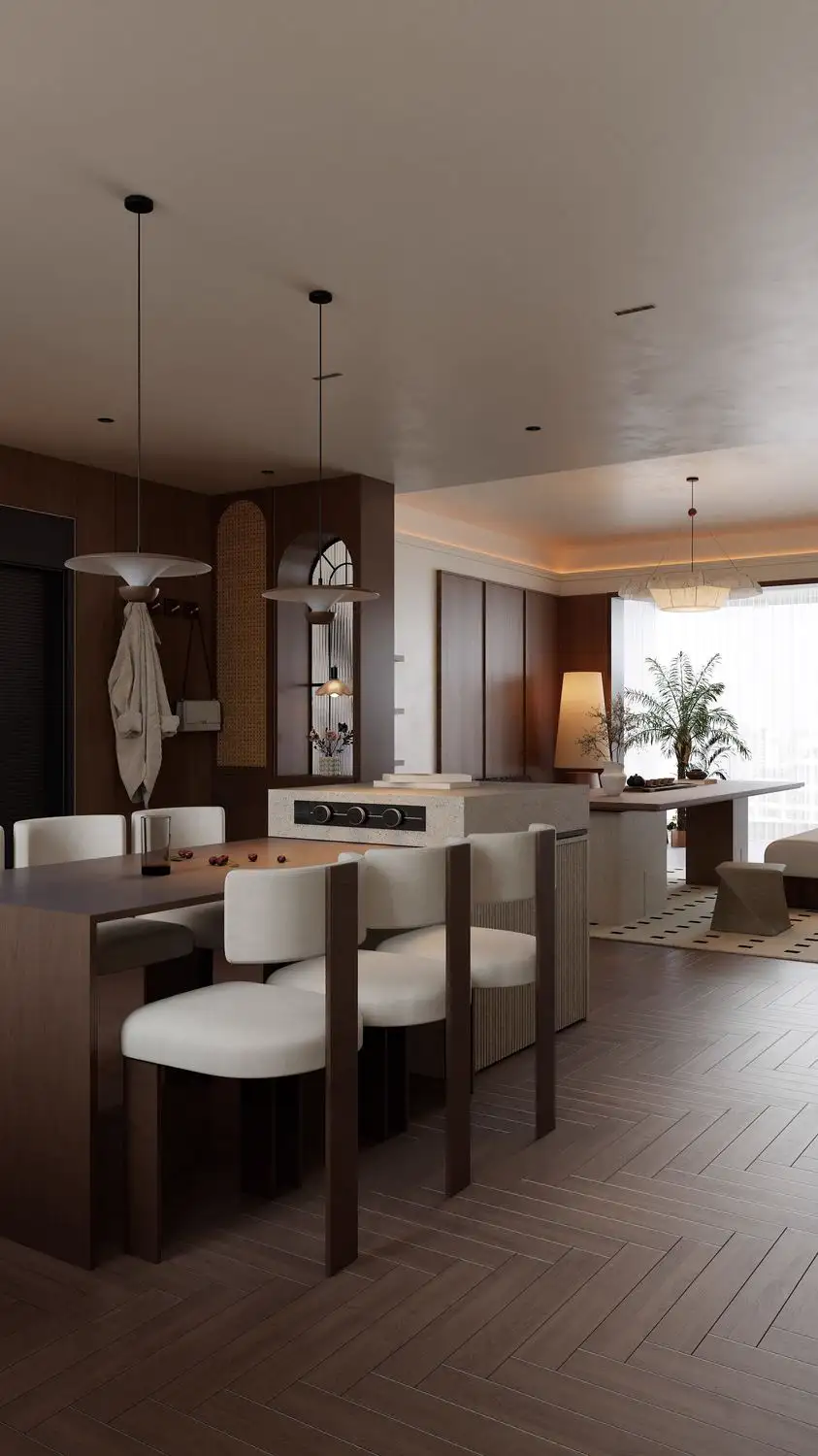 Warm Residential Rendering 02, interior view 14