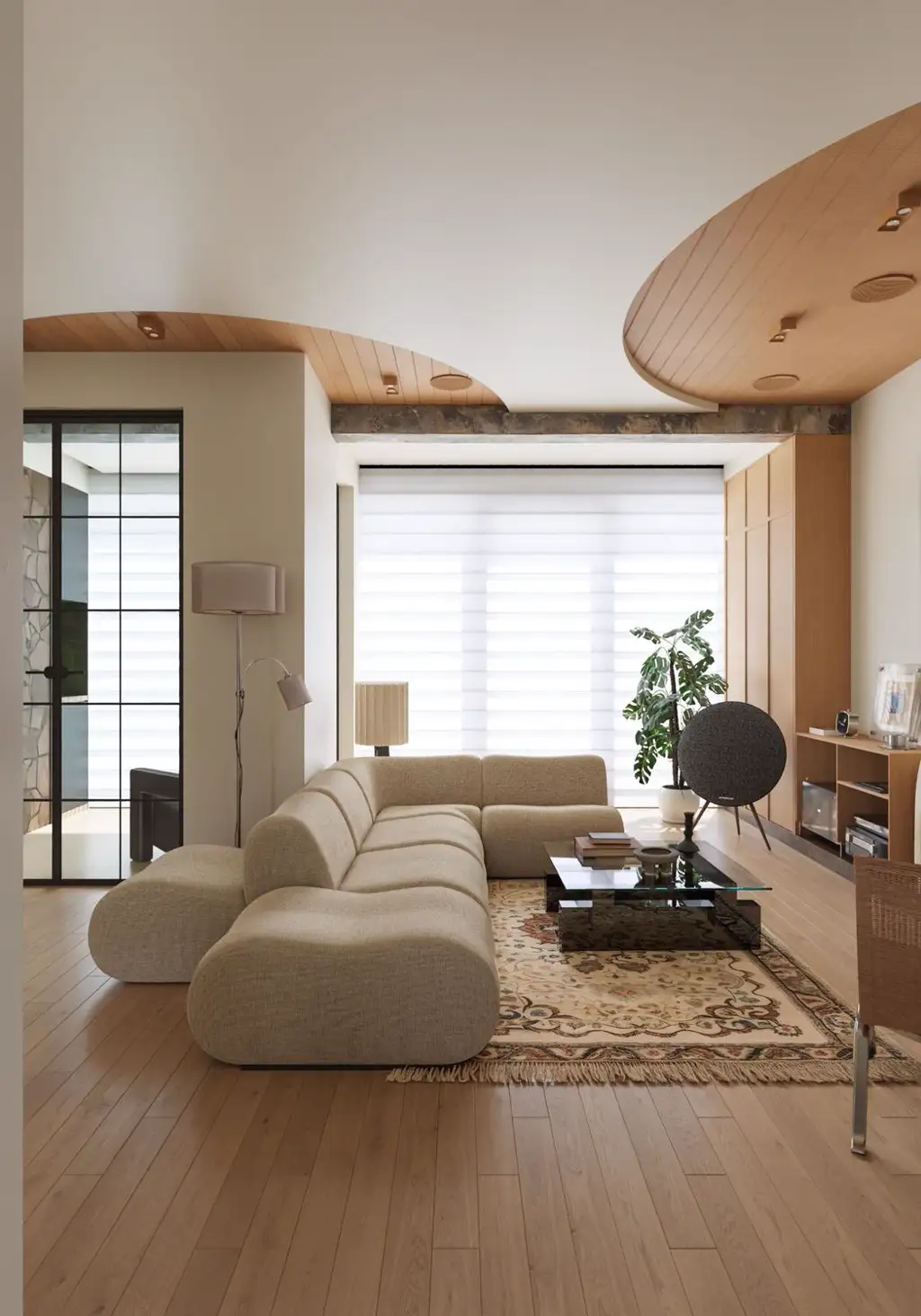 Natural Wood Interior Rendering 02, interior view 1