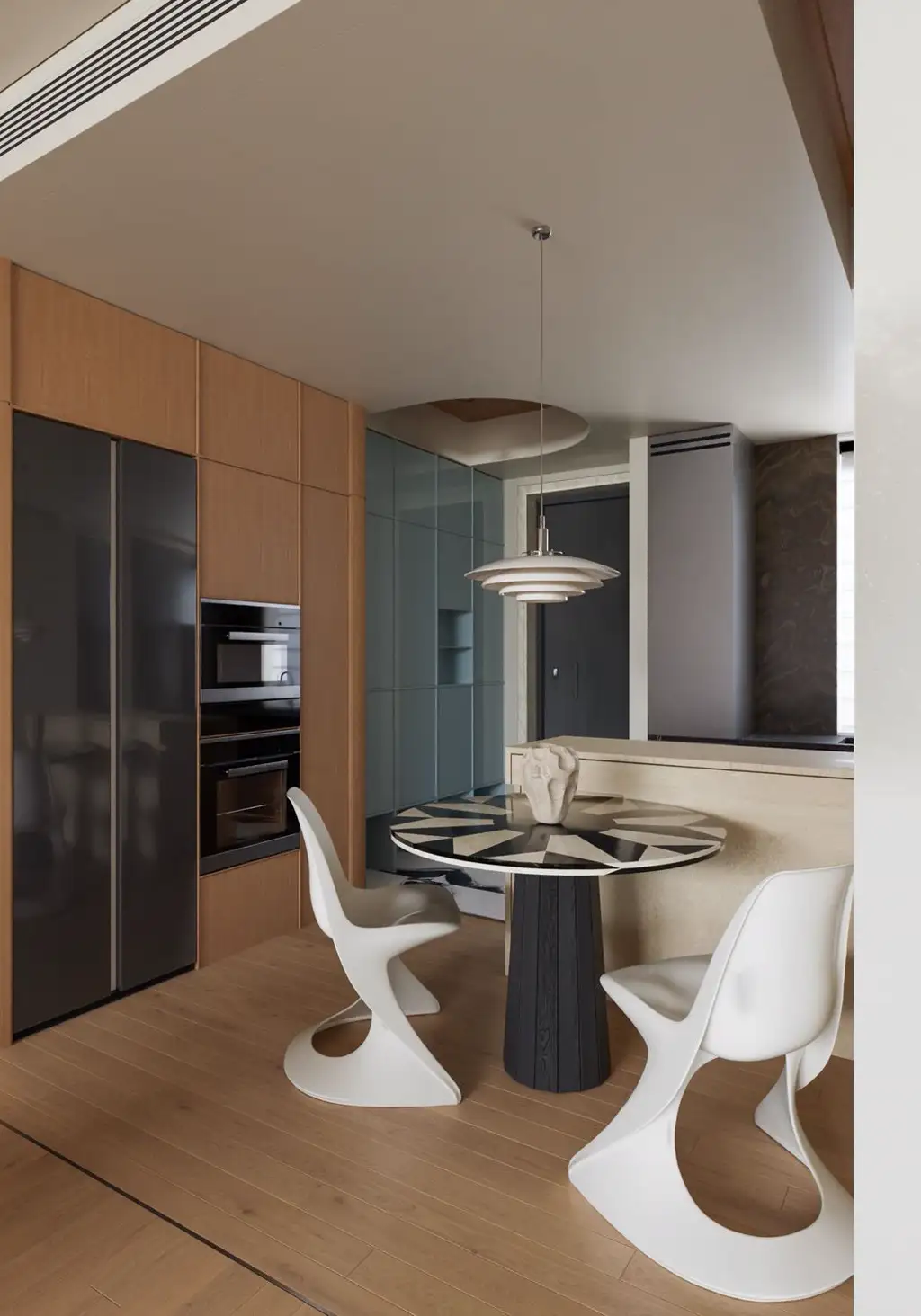 Natural Wood Interior Rendering 02, interior view 3