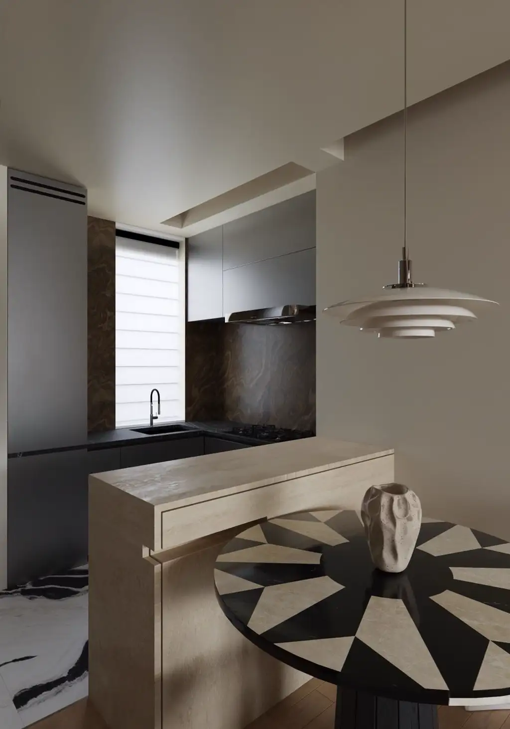 Natural Wood Interior Rendering 02, interior view 9