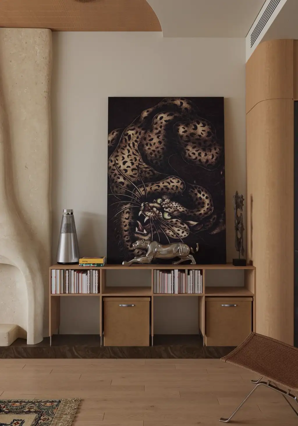 Natural Wood Interior Rendering 02, interior view 10