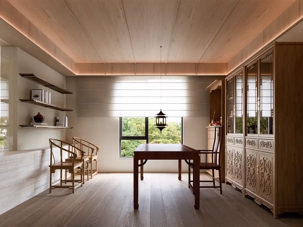 Natural Wood Interior Rendering 03, interior view 12