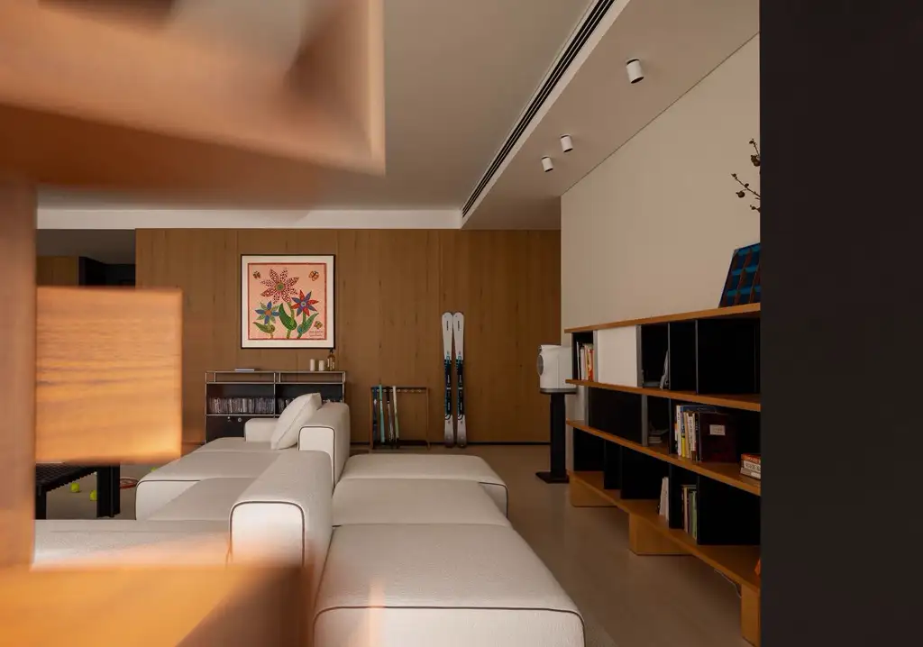 Natural Wood Interior Rendering 04, interior view 2