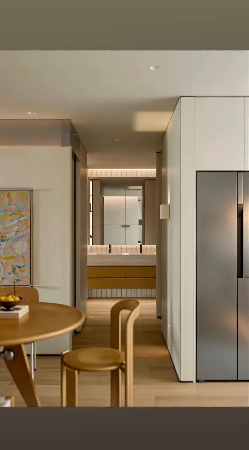 Natural Wood Interior Rendering 06, interior view 2