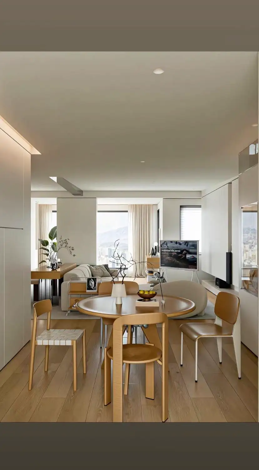 Natural Wood Interior Rendering 06, interior view 4