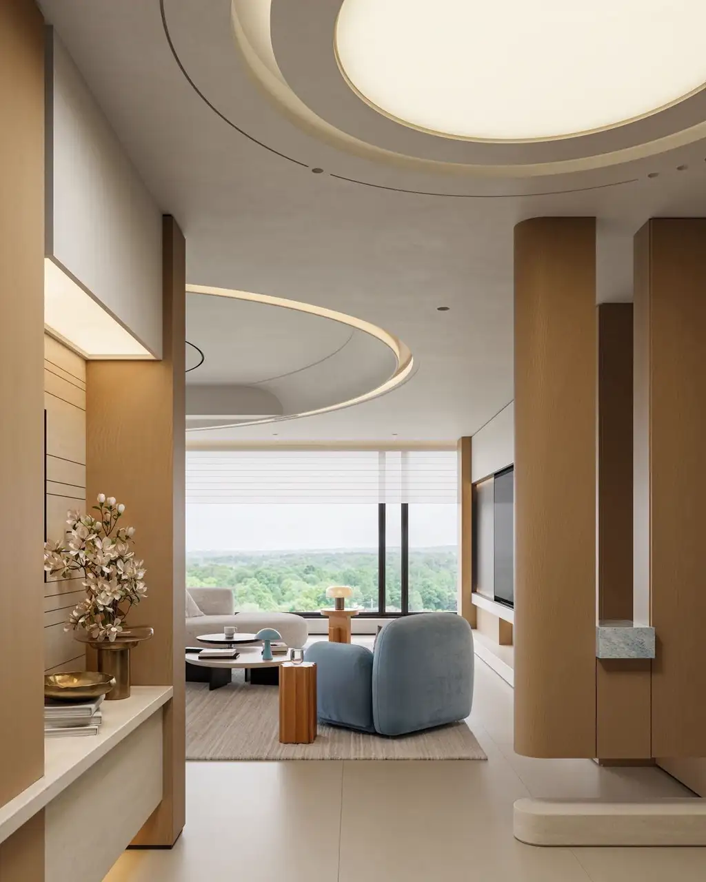 Natural Wood Full-home Rendering 02, interior view 1