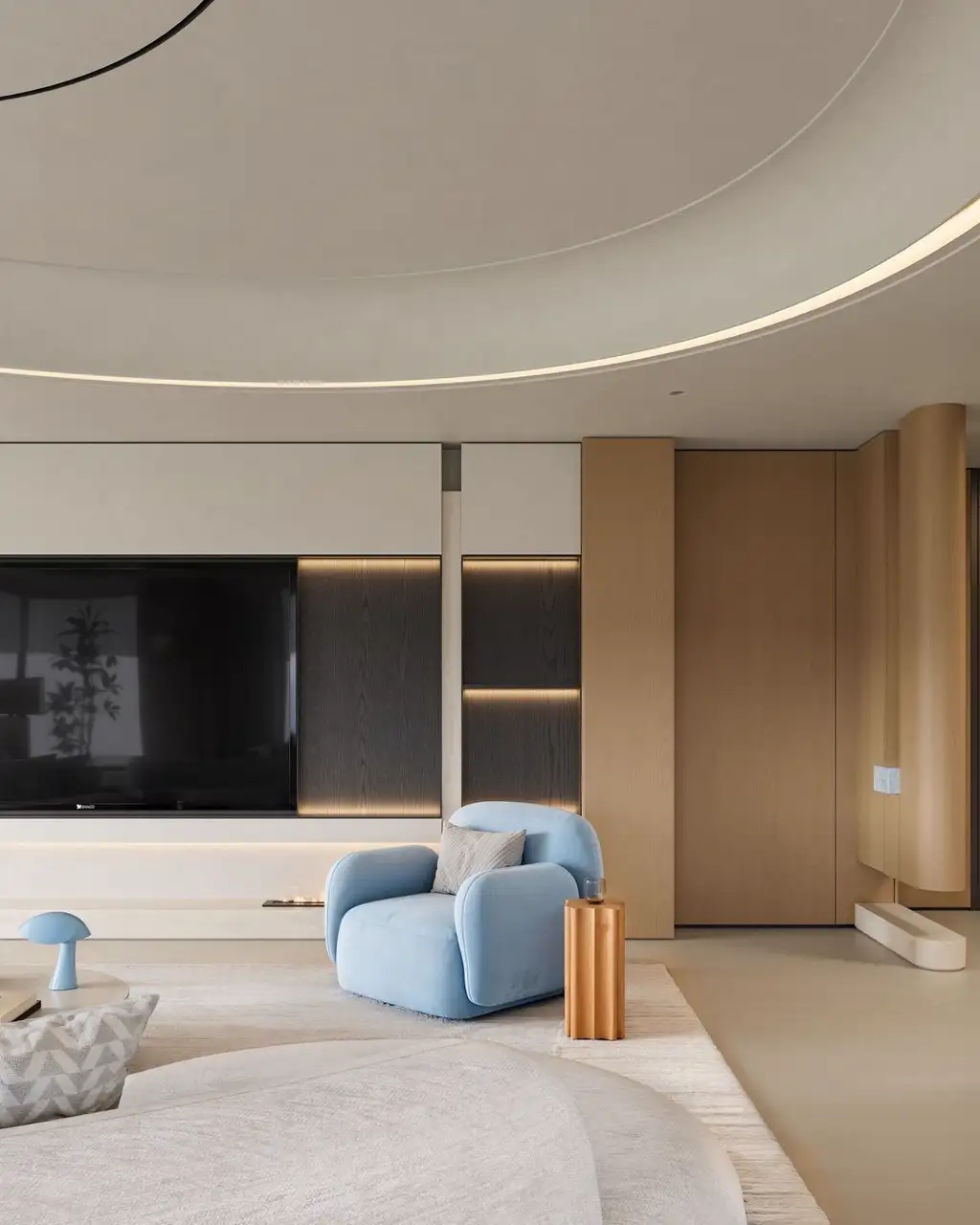 Natural Wood Full-home Rendering 02, interior view 3