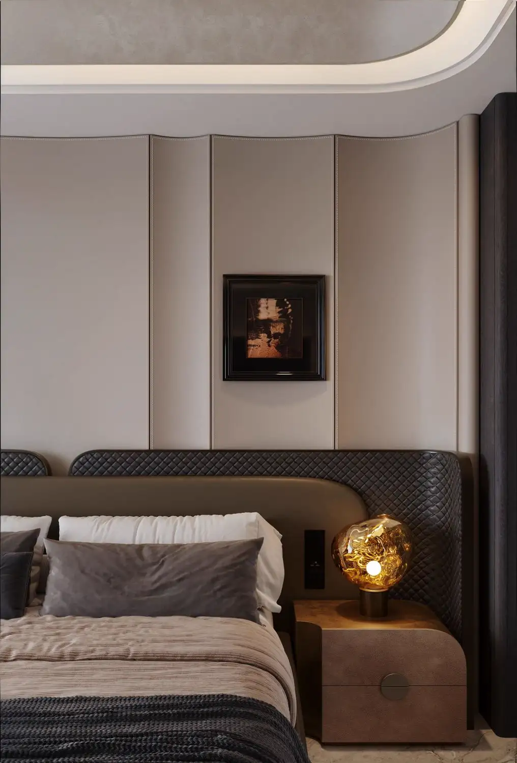 Italian Minimal Interior Rendering 02, interior view 1