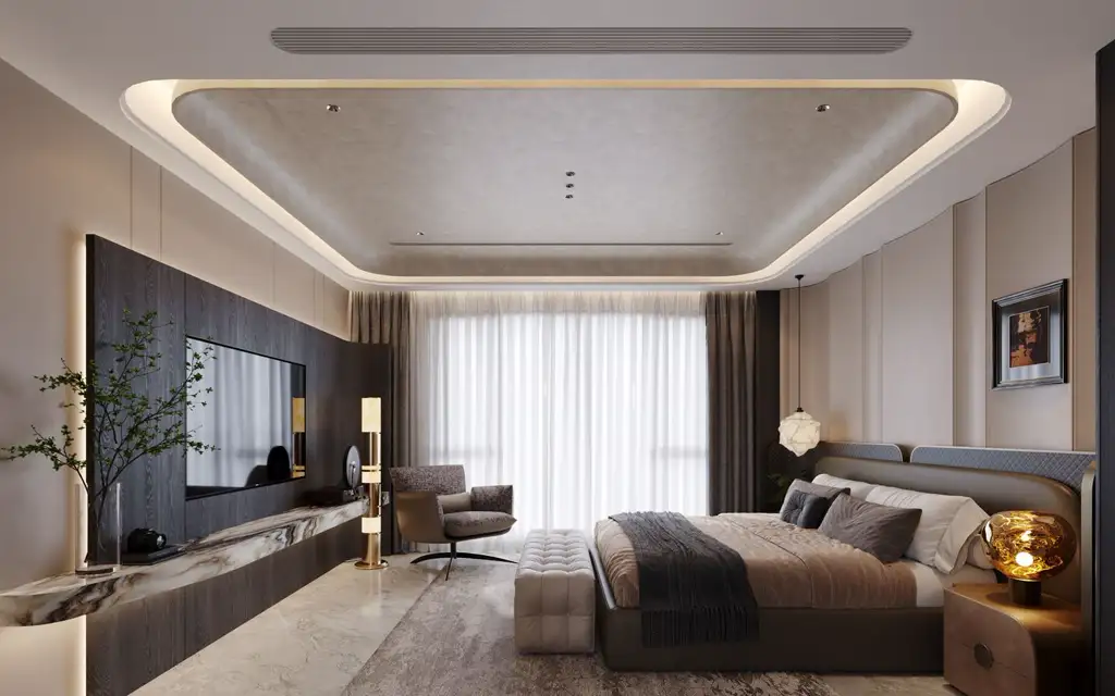 Italian Minimal Interior Rendering 02, interior view 4