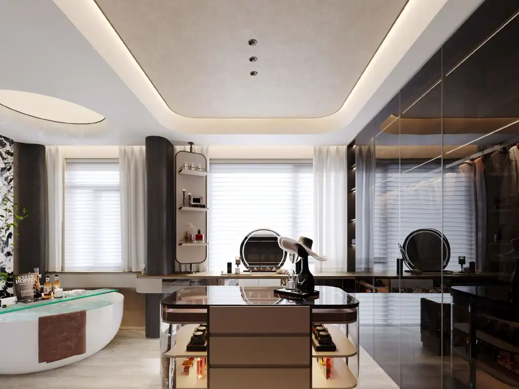 Italian Minimal Interior Rendering 02, interior view 8