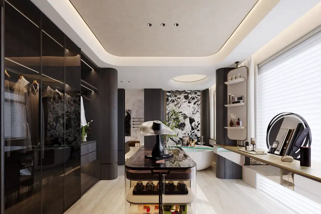 Italian Minimal Interior Rendering 02, interior view 9