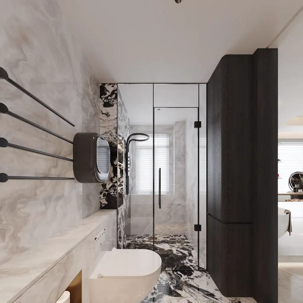Italian Minimal Interior Rendering 02, interior view 13