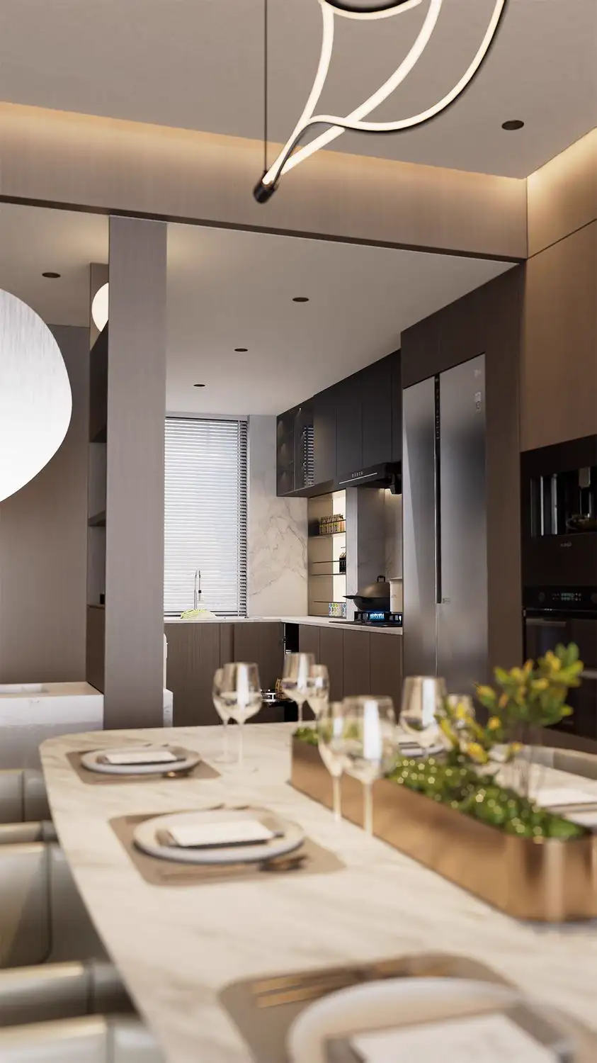 Italian Minimal Interior Rendering 04, interior view 2