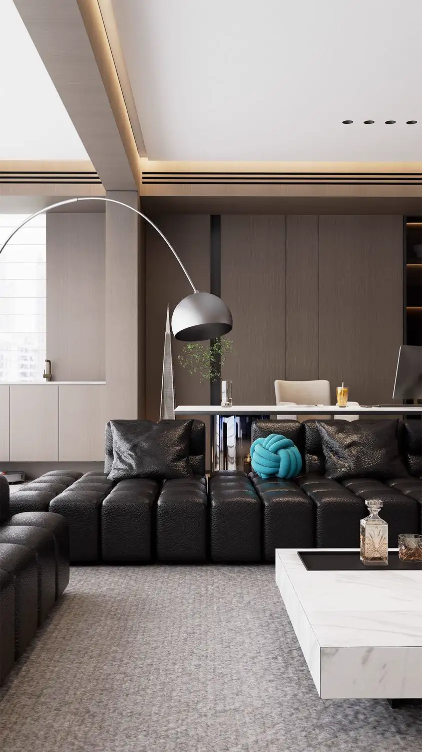 Italian Minimal Interior Rendering 04, interior view 3