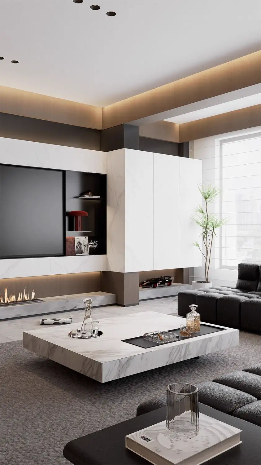 Italian Minimal Interior Rendering 04, interior view 9