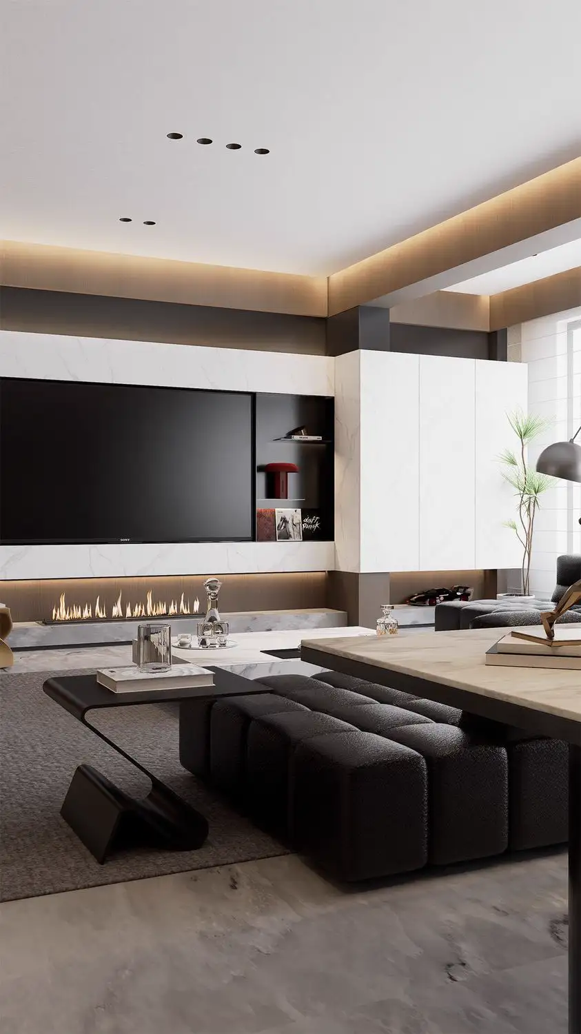 Italian Minimal Interior Rendering 04, interior view 10