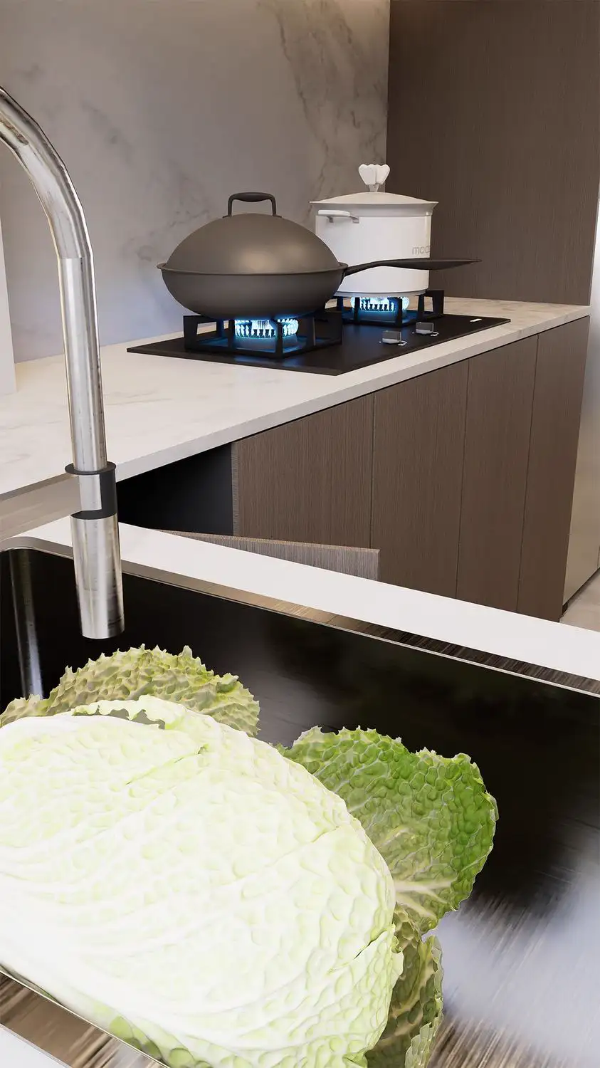 Italian Minimal Interior Rendering 04, interior view 22