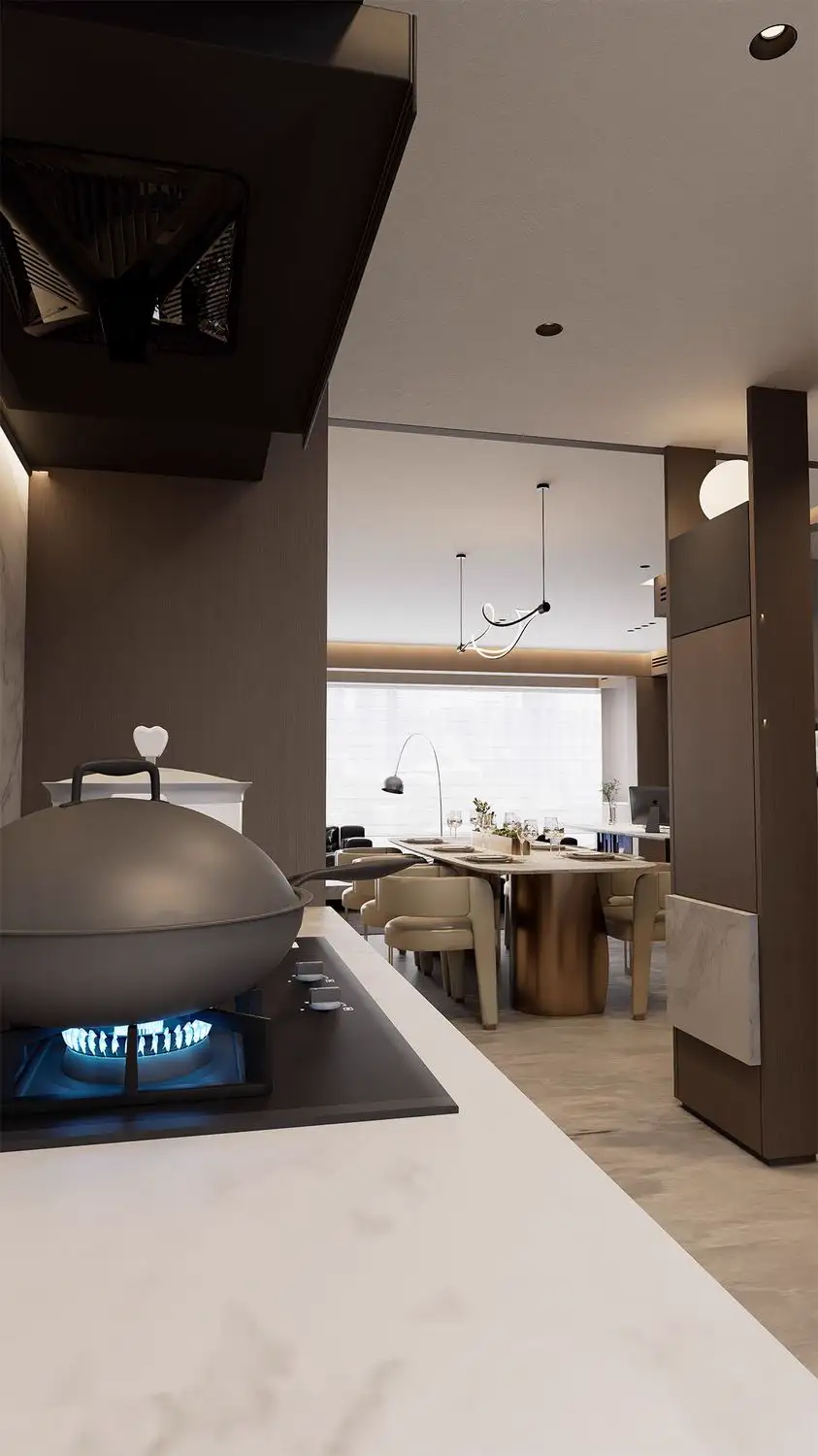 Italian Minimal Interior Rendering 04, interior view 26