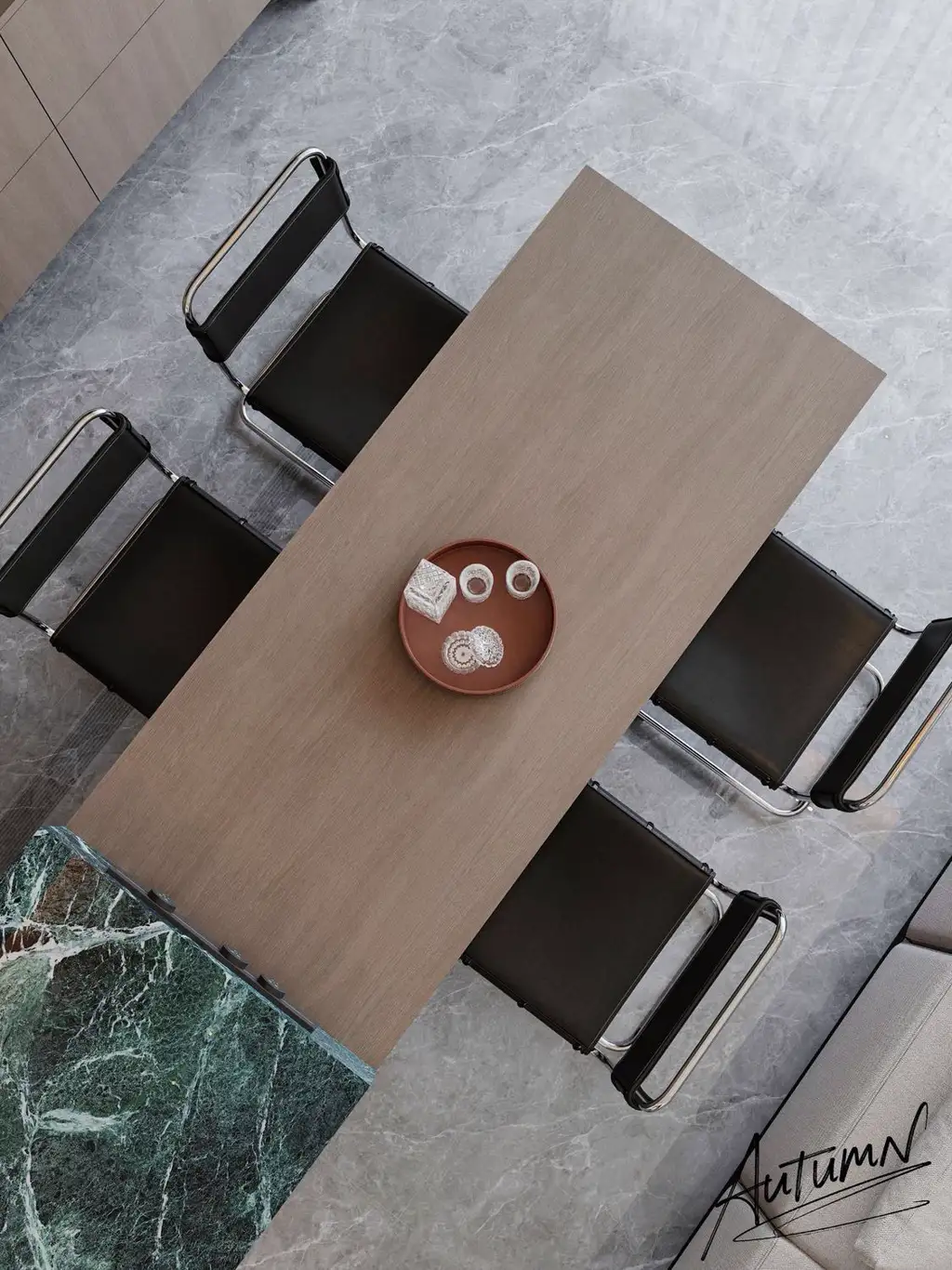 Italian Minimal Interior Rendering 05, interior view 3