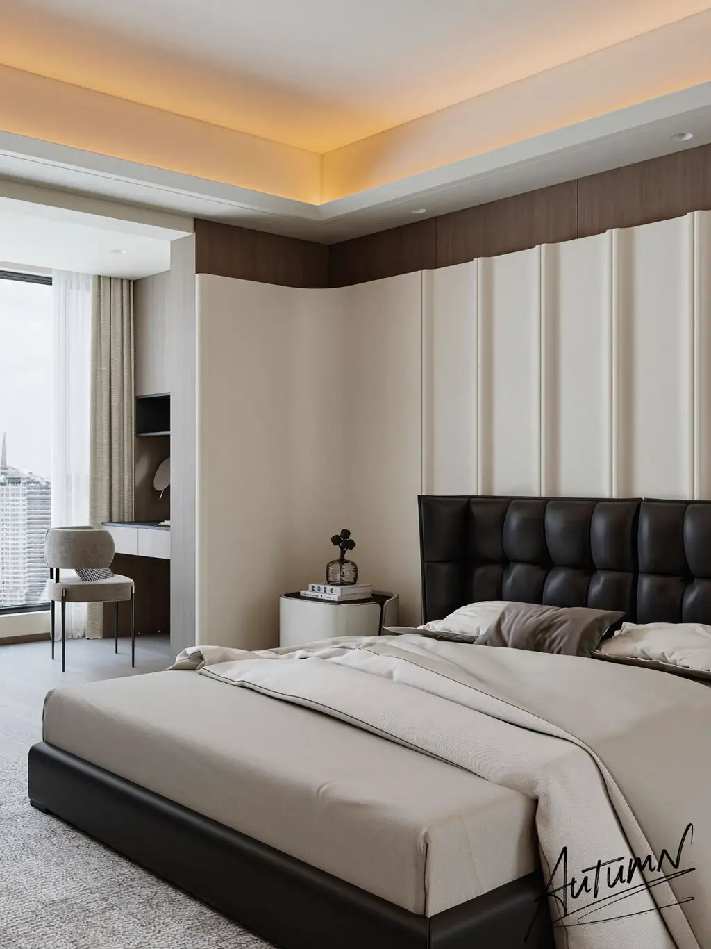 Italian Minimal Interior Rendering 05, interior view 8
