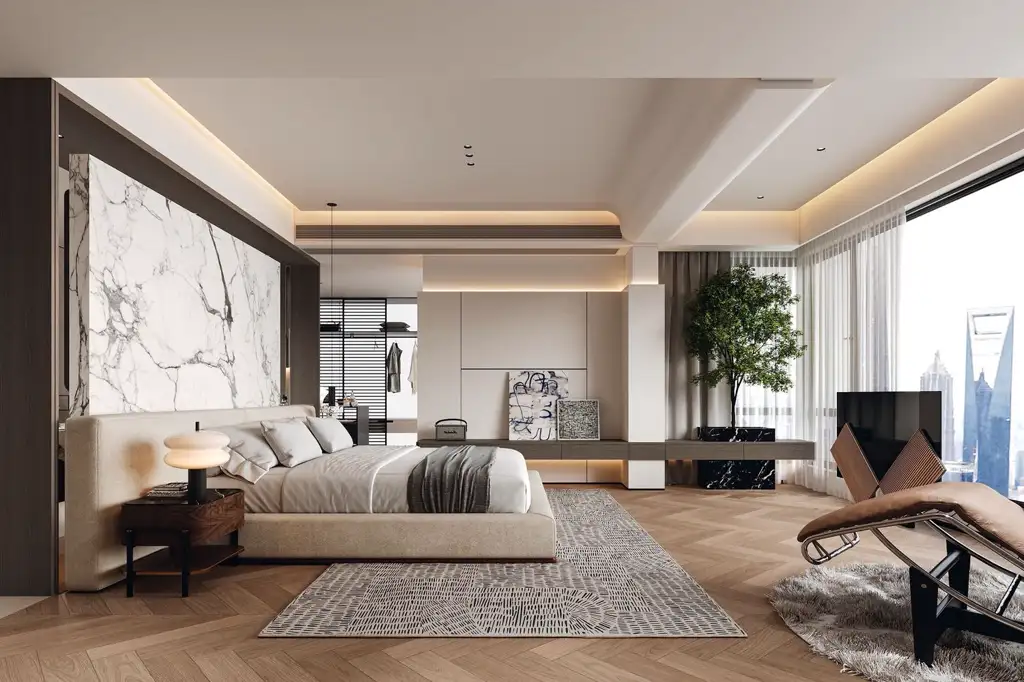 Italian Minimal Interior Rendering 06, interior view 3