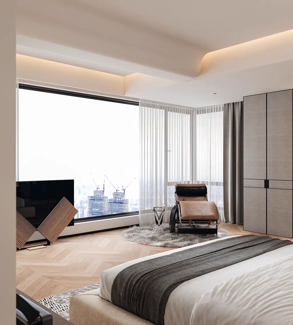 Italian Minimal Interior Rendering 06, interior view 7