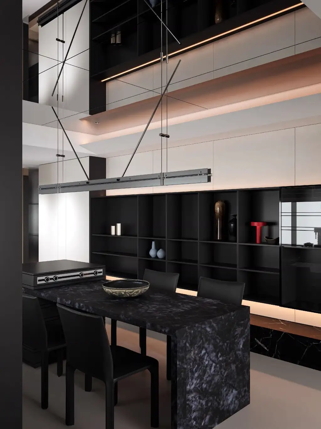 Italian Minimal Interior Rendering 07, interior view 2