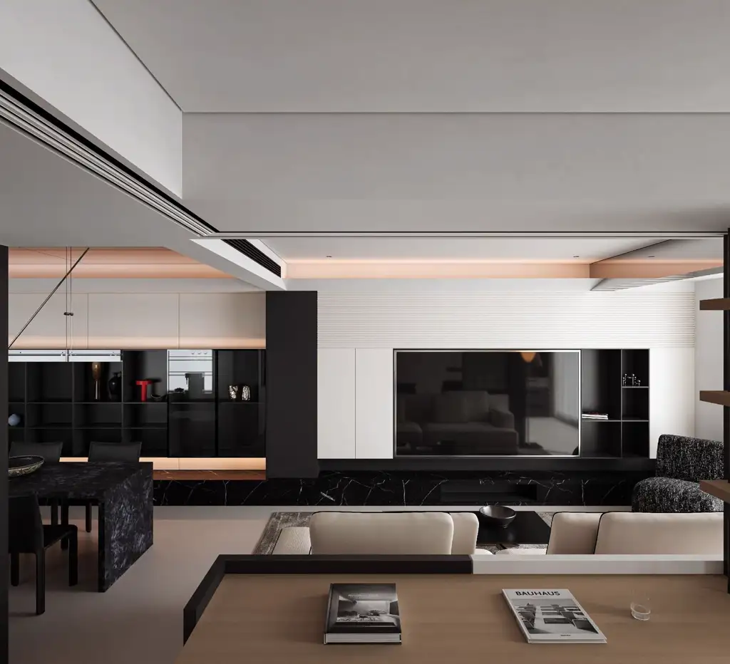 Italian Minimal Interior Rendering 07, interior view 10