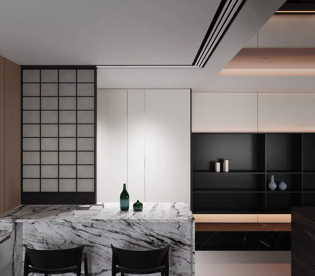 Italian Minimal Interior Rendering 07, interior view 11