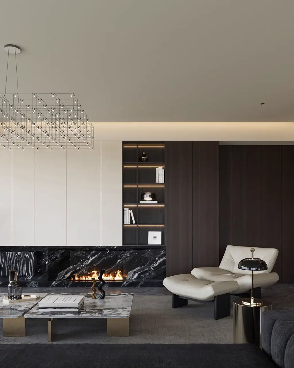 Italian Minimal Interior Rendering 08, interior view 1