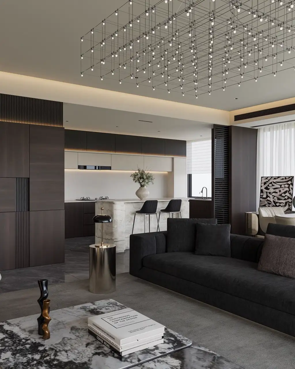 Italian Minimal Interior Rendering 08, interior view 2