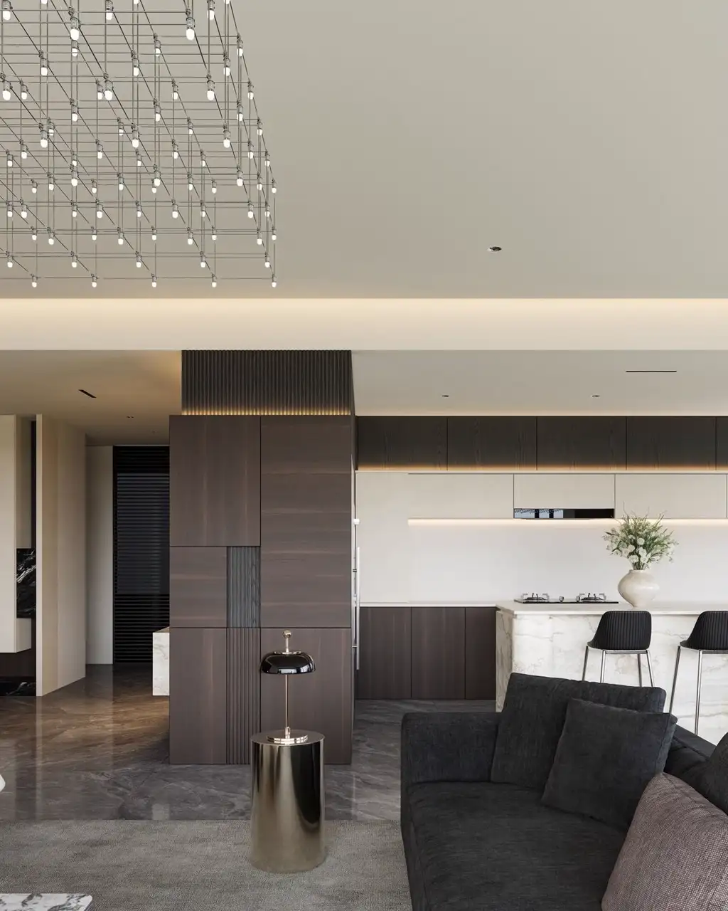 Italian Minimal Interior Rendering 08, interior view 5