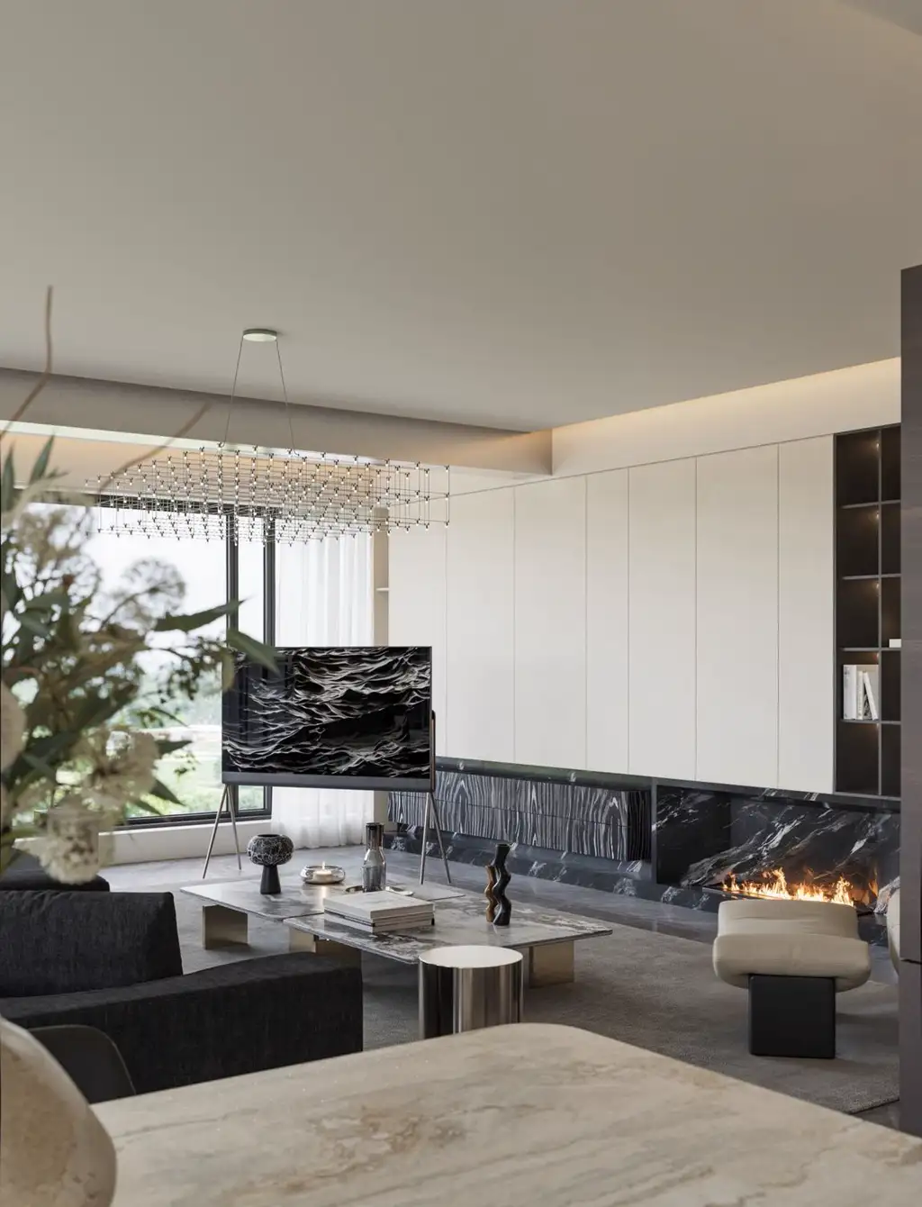 Italian Minimal Interior Rendering 08, interior view 7