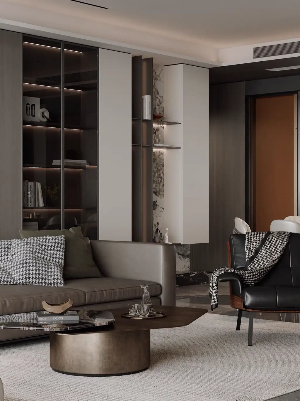 Italian Minimal Interior Rendering 09, interior view 2