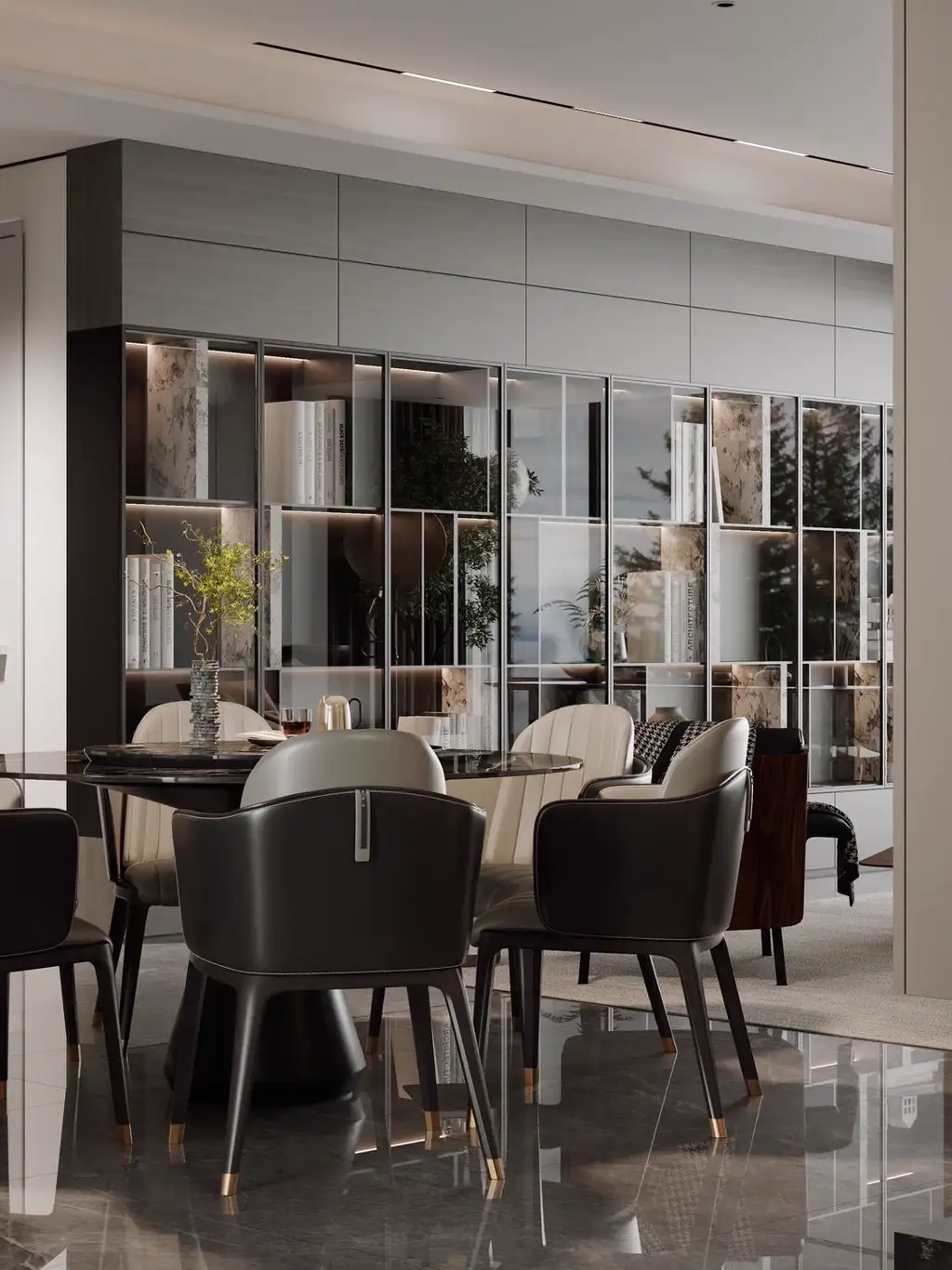 Italian Minimal Interior Rendering 09, interior view 6