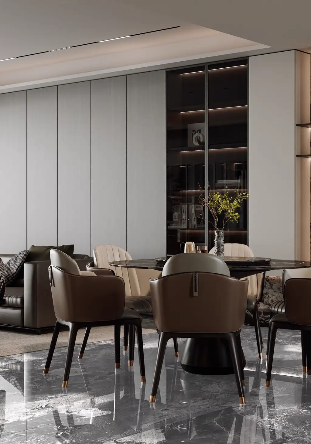Italian Minimal Interior Rendering 09, interior view 10