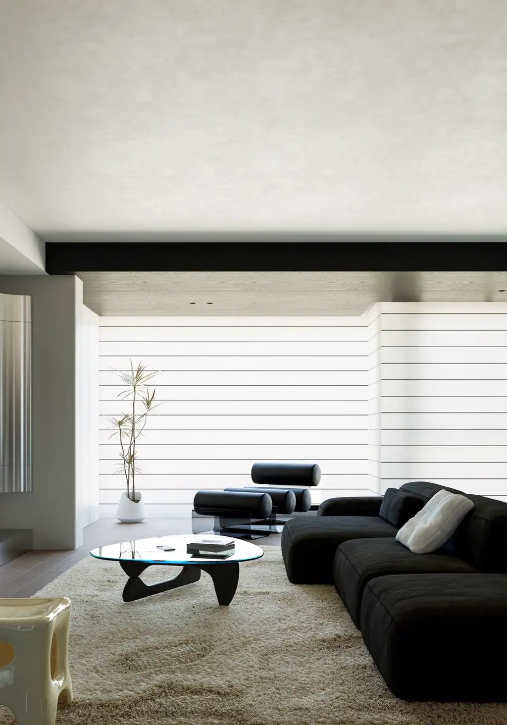Italian Minimal Interior Rendering 10, interior view 1